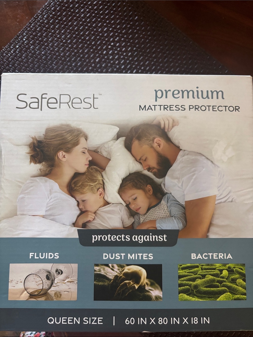 Premium White Mattress Protector - Queen
